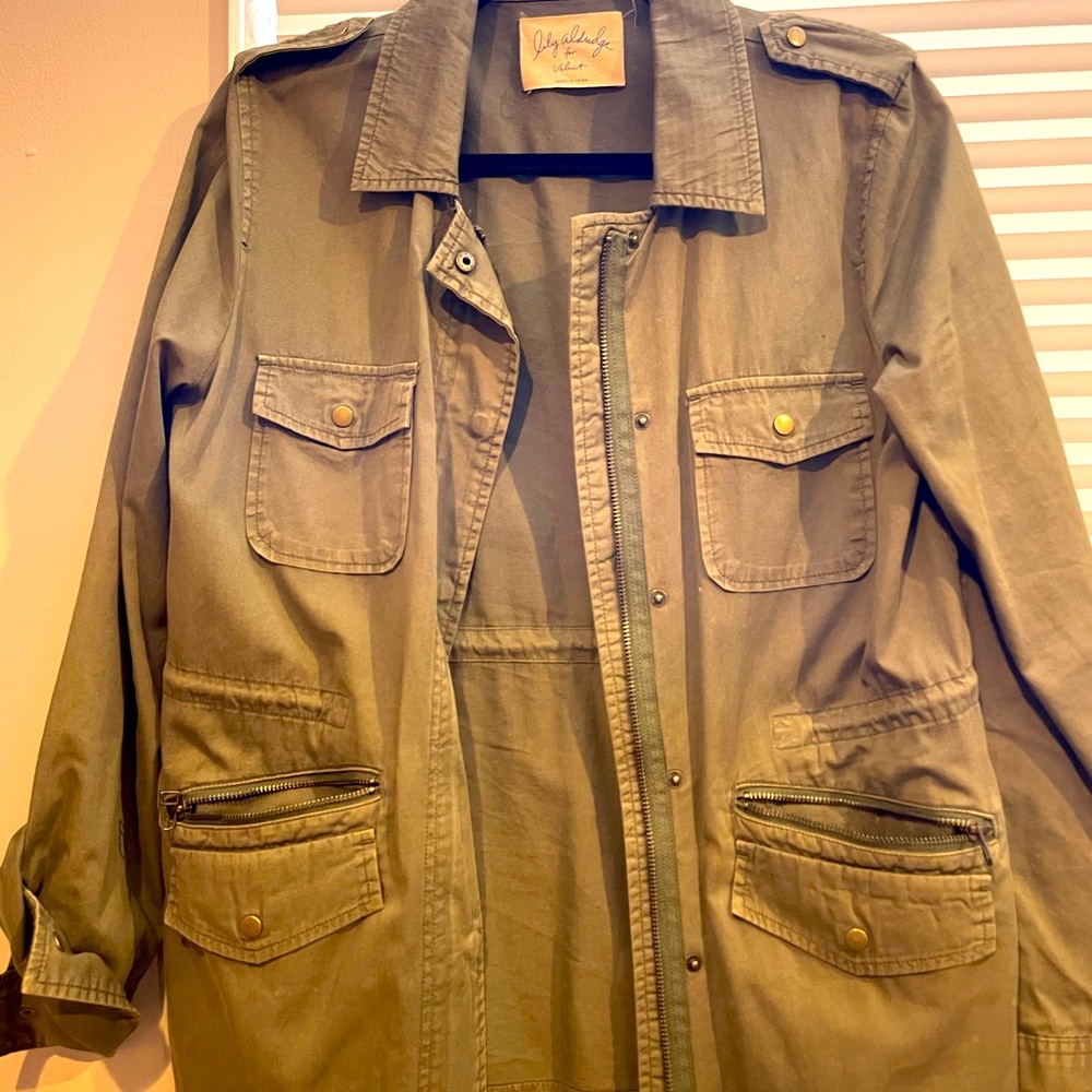 VELVET Army Green Military style jacket